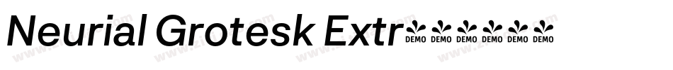 Neurial Grotesk Extr字体转换